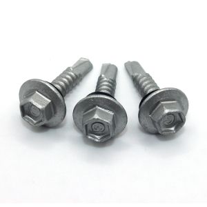 ZINC PLATED Custom Made Hex Washer Head Self-drilling Screw Galvanised Metal