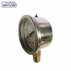 Back Connection Pressure Gauge Manometer Shock Resistant 60mm