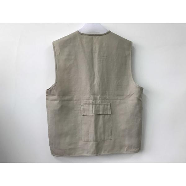 Mens classic vest,mens waist coat, vest 044 in 100% polyester washed fabric, stone/beige colour, S-3XL