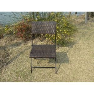 Pool / Beach Leisure Resin Wicker Chair Set With Aluminum Frame