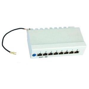 DESKTOP PATCH PANEL 8 PORT CAT5E CAT6 CAT6A SHILEDED 90 DEGREE TOP ENTRY PUNCH