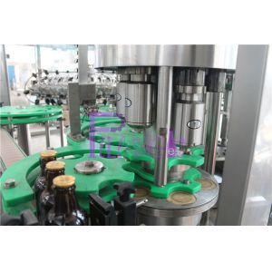 Automatic Glass Bottled Beer Filling Machine , Balanced Pressure Monoblock