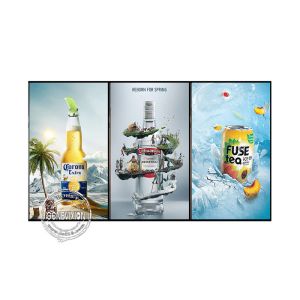 16.7M 49" Wall Mount Digital Menu Board 500cd/m2 For Restaurant