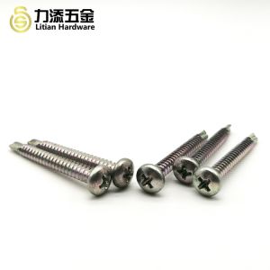 Stainless steel 304 tapping self dovetail screw cross drilling screws