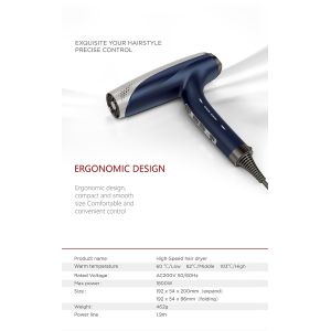 Home Appliances Electric Blow Dryer Collapsible With Concentrator Nozzle