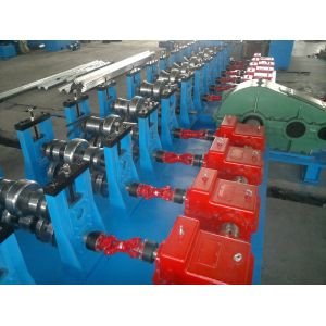 45KW Power High Speed Standard Two Waves Guard Rail Roll Forming Machine for