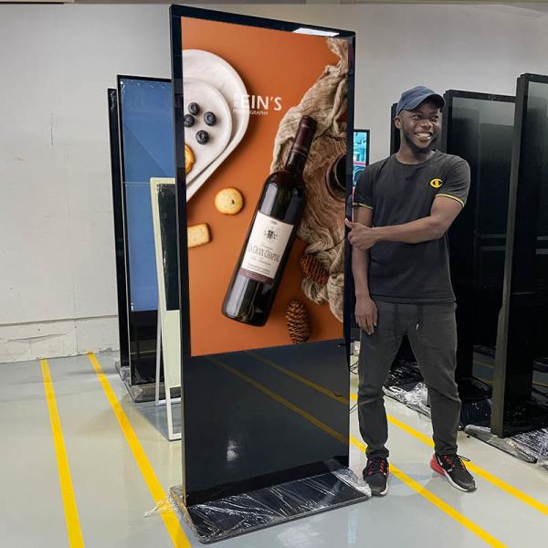 Quality Commercial Floor Standing Digital Signage Stand 43" 49" 55" 65" Touch Screen Display Kiosk wholesale