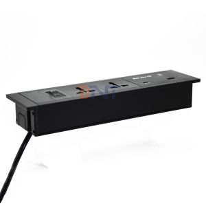 Recessed Tabletop Socket Universal Power Outlets USB A+C Ports 65W Max Output US