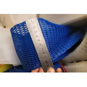 PE Protective Mesh Netting , Soft Polyethylene Net LDPE Mesh Sleeve For Metal