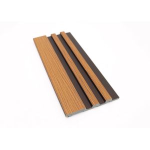 12mm Thickness Polystyrene Wall Panel Laminated Wood Garin Color