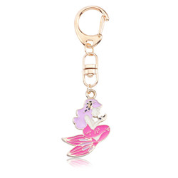 Mermaid Key Chain Ornaments 2inches Wide ODM Available Diamond