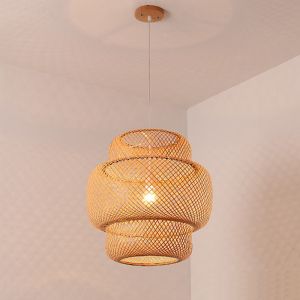 Bamboo Hand Woven Bamboo Art Chandelier Dining Rroom Bamboo Lantern Chandelier