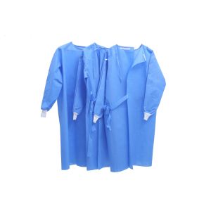 China Breathable Knit Cuff Level 2 Disposable Dental Gowns on sale