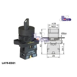 Industrial Telemecanique Selector Switch 2 Position 660V OEM Service