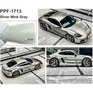 China Sliver Mink Gray Dry Installation Color Paint Protection Film Self-Healing Grey PPF Color Wrap on sale