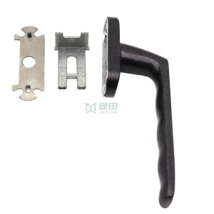 Aluminum Black Sliding Door And Window Handles Simple Style child proof