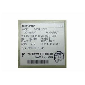 New Yaskawa SGDB Series AC Servo Drives 230V Original