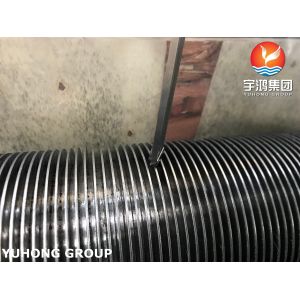 ASME SA335 P9 Alloy Steel High Frequency Welding Helical Solid Finned Tubes For