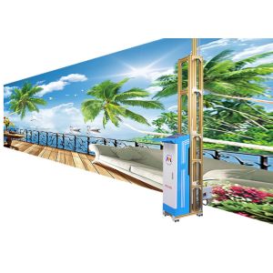 Dual Fiber Driver 3d Wall Printing Machine Automatic Wall Flatness Detection