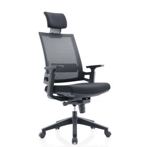 Woven Mesh Height Adjustable Office Chair Conjoined Armrest