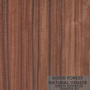 China Hotel Rosewood Natural Wood Veneer Of Crown Cut Quarter Straight on sale