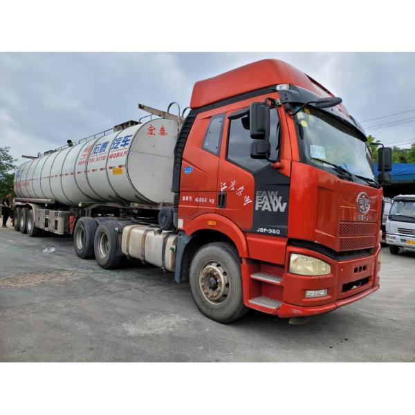 Quality 6x4 FAW J6P-350 Used Tanker Trucks Euro 5 With High Strength Chassis wholesale