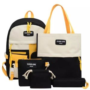 China Canvas Backpack School Bag Sets Waterproof  Travel Teenagers Backpacks on sale