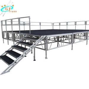 portable stage for outdoor concert stage truss system/aluminum stage easy assemble