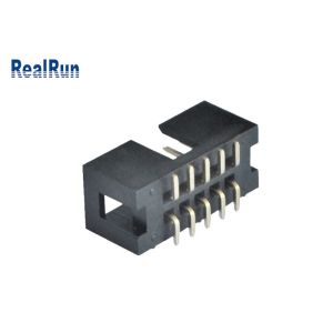 PA6T IDC Male Header Connector 2.54mm Pitch SMT 10 Pin Box Header