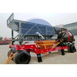 Industrial Automatic Mobile 75m3 Ready Mixed Concrete Batching Plant YHZM75