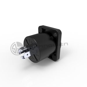 Chassis 4 Pin Speaker Male Connector Plastic D Shape Latch Lock