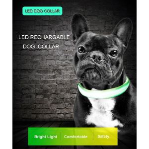 C906 Wholesale Custom USB Rechargeable Flashing Pet Safety Adjustable Length LED