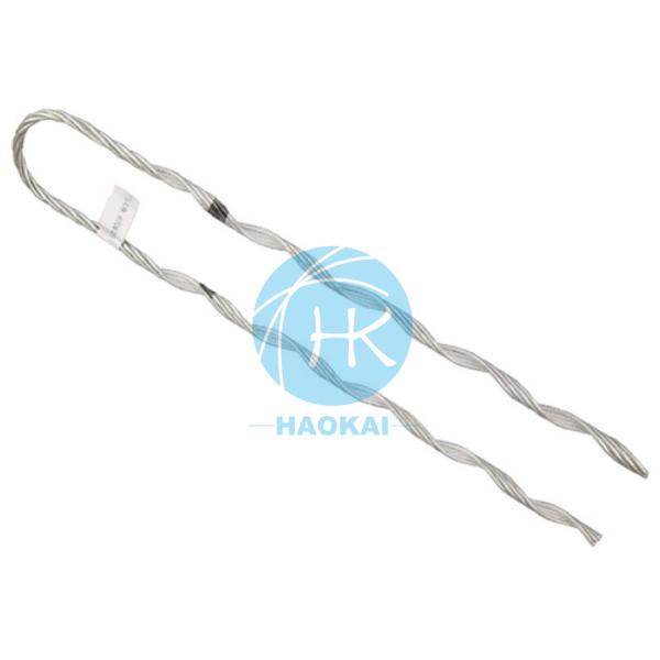Quality Deadend Pole Line Stranded Fixing Wire Grip Adss Opgw Spiral Preformed Guy Grip wholesale