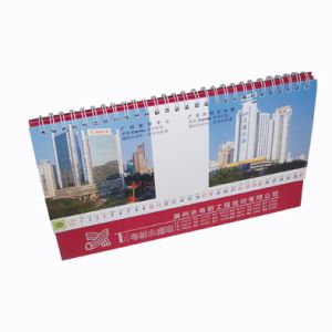 2012 professional commercial Glossy Desk Table Customized Calendar Printing