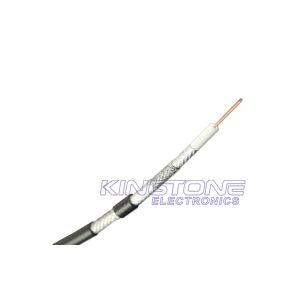 RG11 Quad CATV Coaxial Cable 14 AWG CCS 60% / 40% AL Braid Jelly PE for Direct Burial