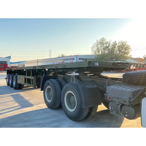 Quality Container Flat Bed Deck Semi Trailer 3 Axle 20FT 40FT wholesale