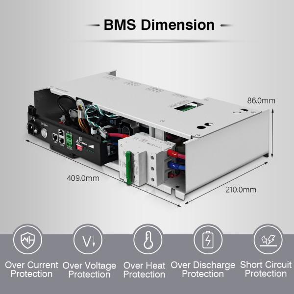 GCE 60S 192V 50A Integrated BMS Protective Lithium Battery BMS With Relay For