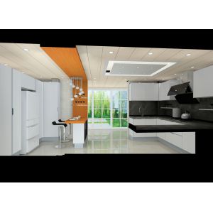 Pantry Organizer Mdf Modern Modular Kitchen Cabinets Basket Space Style Sets