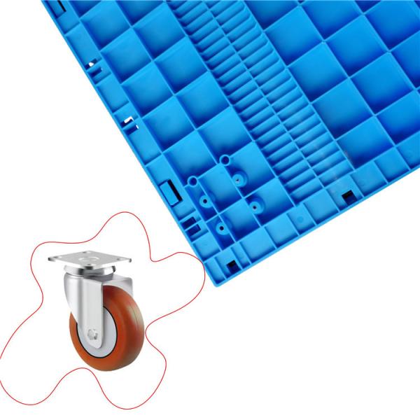 750*580mm Larger Plastic Collapsible Logistics Containers With Casters