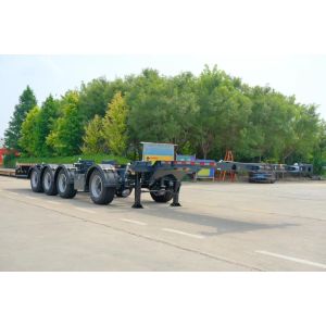 12 Tire Number Skeleton Flatbed Container Chassis Semi Trailer for Discount