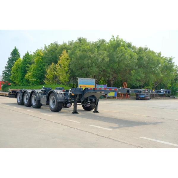 12 Tire Number Skeleton Flatbed Container Chassis Semi Trailer for Discount