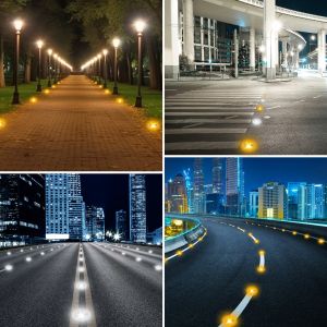 Long-lasting Solar Roadside Markers 7-9 Hours Charging View Distance 500m 72