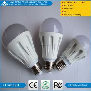High Lumens B22/E27 7W led bulb lighting with Die casting aluminum
