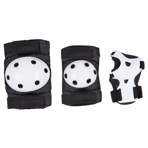 Quality 210D Nylon Fabric PP Cap Kids Roller Skate Pads Black wholesale