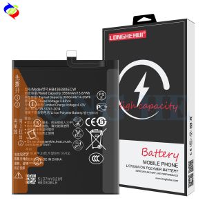 Black Mobile Phone Battery for Huawei P30 ELE-AL00/TL00 ELE-L29 HB436380ECW 3650mAh 3.85V