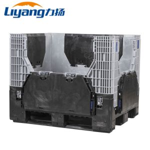 Heavy Duty Plastic Large Coaming Pallet Foldable Box Stackable Reusable