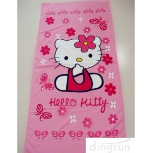 Cartoon Design Custom Printed Beach Towels Quick Dry For Bath / Pool 70*140 Cm