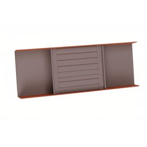 MJWHD YG-FGJ02 Modular Jewelry Drawer Organizer Tray, 460x155x50mm Aluminum & PVC Leather, DIY Wardrobe/Closet Storage Box with Ring Slots