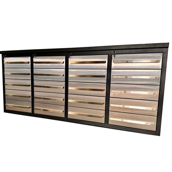 Workshop Essential Cold Rolled Steel Workbench with Drawers and Stainless Steel