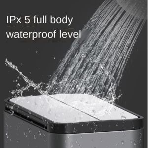 Step on Airtight Press Type Plastic Waste Bin 11 Gallon 5 Liter Rectangle